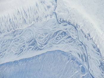 Frozen river pattern