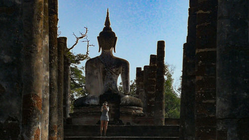 Statue of historic building