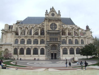 Low angle view of historic building