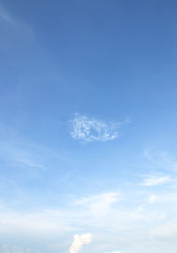 Low angle view of clouds in blue sky
