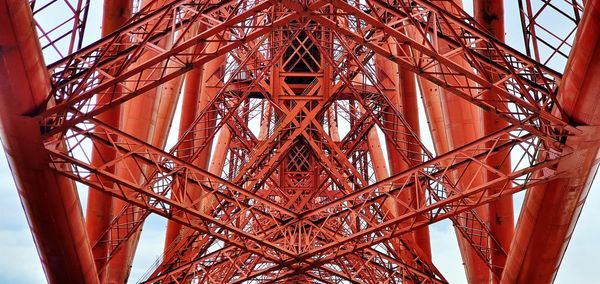 Low angle view of bridge against sky