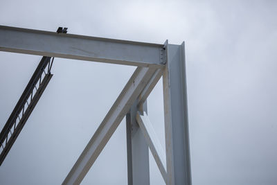 Low angle view of bridge against sky