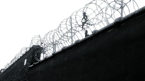 Low angle view of building against sky