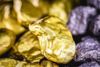 Close-up of stones on rock