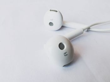 High angle view of electric lamp on table