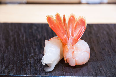 Close-up of bread on table
