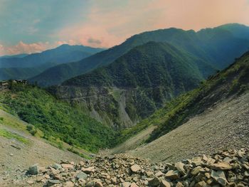 Scenic view of landscape against sky