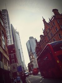 Panoramic view of city buildings against sky