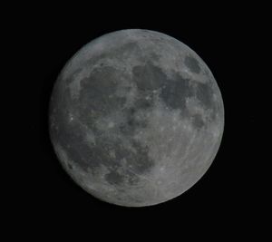 Close-up of moon against sky at night