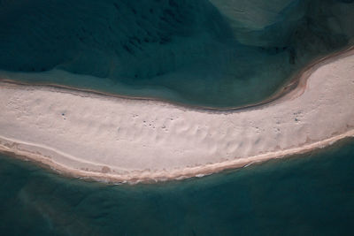 Aerial view of beach amidst sea