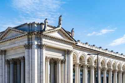 Low angle view of historical building