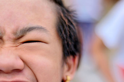 Close-up portrait of boy