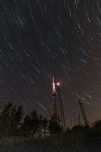 Low angle view of stars against sky at night