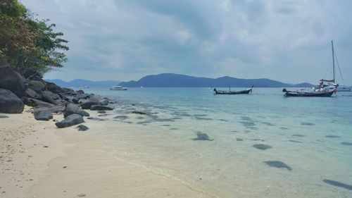 Scenic view of sea against sky