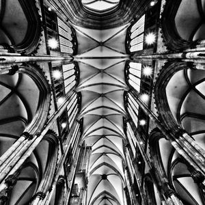 Ribbed vault ceiling at church