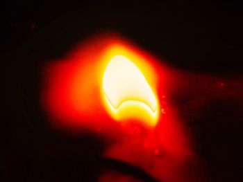 Close-up of illuminated red light