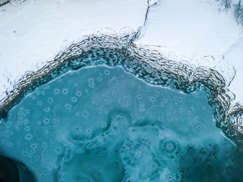 Close-up of water drops on window