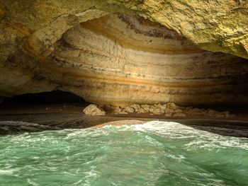 Rock formations in sea