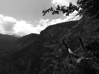 Scenic view of mountain against sky