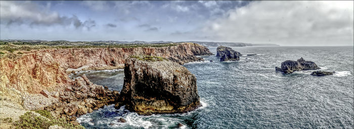 Panoramic view of sea against sky