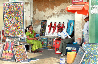 People working on table