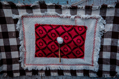 Directly above shot of textile