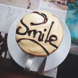 Close-up of carving on wall