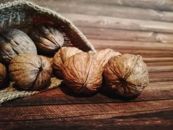 Close-up of bread on table