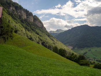 Scenic view of landscape against sky