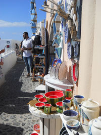 Man standing at market stall