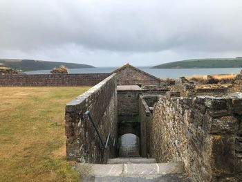 Panoramic shot of old ruins against sky