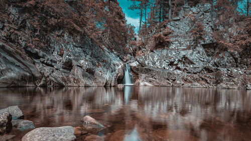 Scenic view of lake