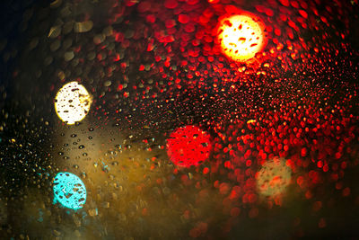Close-up of illuminated water