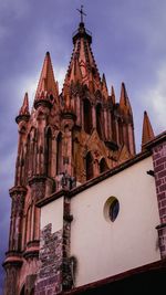 Low angle view of church against sky