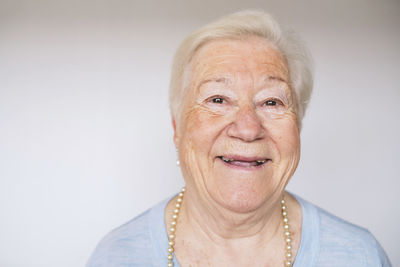 Portrait of smiling senior woman