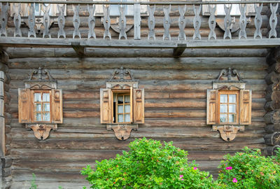 Low angle view of old building