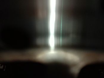 Defocused image of illuminated lights