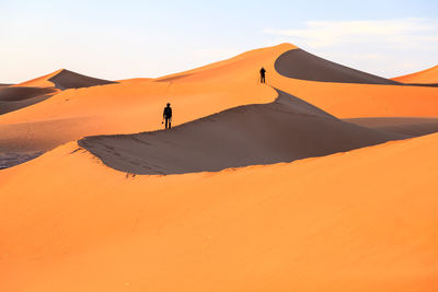 Scenic view of desert against sky