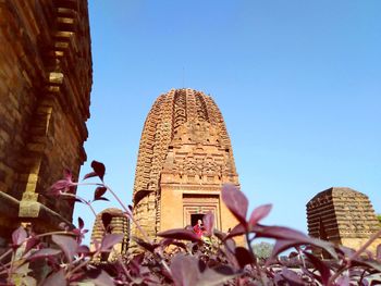 Low angle view of buildings against sky