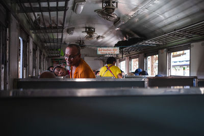 Passengers in city bus