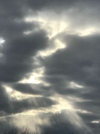 Low angle view of clouds in sky