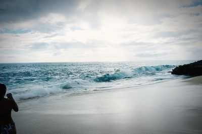 Scenic view of sea against sky