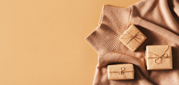 Close-up of mannequin against white background