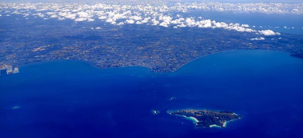 Aerial view of sea