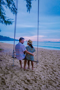 Man and woman on beach