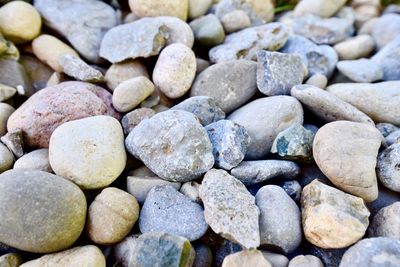 Full frame shot of pebbles