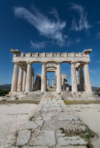 Greek temple of aphaea on aegina island