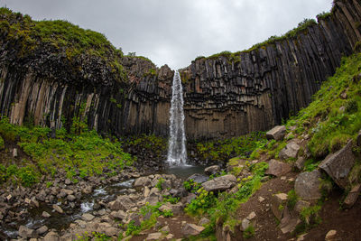 Svatifoss in the south of iceland