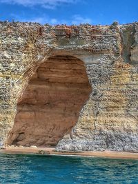 View of rock formations