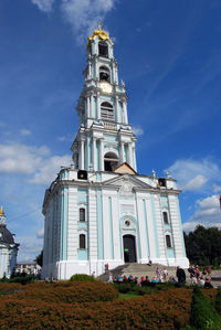 Low angle view of building against sky